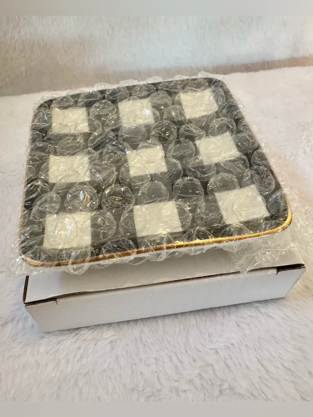 NWT Draper James Small Ceramic Trinket Dish in Gingham